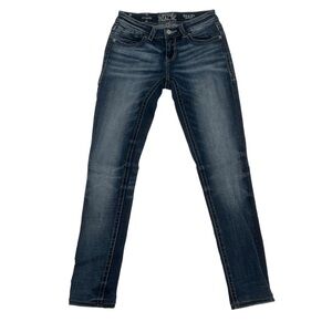 Buckle Black Blue Fit No. 53 Skinny Stretch Jeans Size 23 Women’s